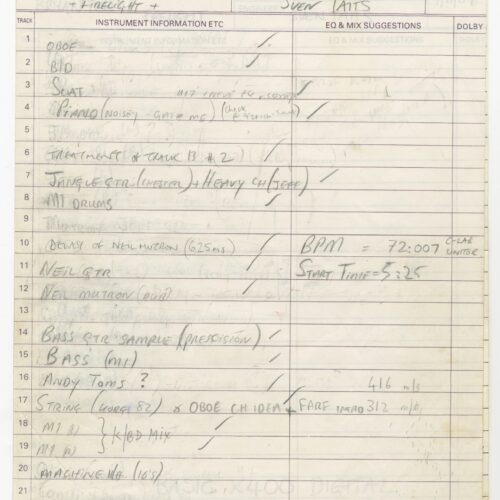 Instrument List - LEVY